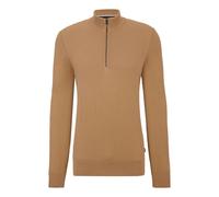 Men's Boss Embrando-P Quarter-Zip Sweater in Cream