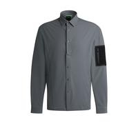 Men's Boss Expedit Overshirt in Cream