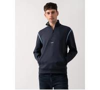 Men's BOSS Green Sweat Tape Mens 1/4 Zip Sweatshirt - Navy - Size: 40