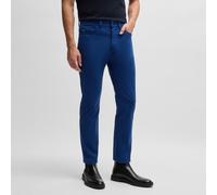 Men's Boss H-Delaware5 Garment-Dyed Trousers in Blue