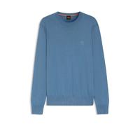 Men's Boss Kanovano S Logo Label Sweater in Blue