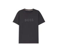 Men's Boss Logo Print Beach T-Shirt in Grey