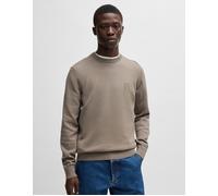 BOSS Cotton-cashmere sweater with logo label - Style Kanovano_S, 50527583 Brown L