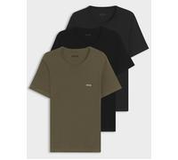 Men's BOSS Orange Mens Three-Pack of Cotton Underwear T-Shirts with Logo Embroidery - Tan - Size: 42/Regular