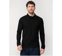 Boss Orange Passerby Mens Long Sleeve Stretch-Cotton Polo Shirt with Logo Patch NOS - Black - Size 5XL