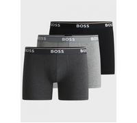 Men's BOSS Orange Power Three Pack Mens Stretch Cotton Boxer Briefs With Logos NOS - Black
