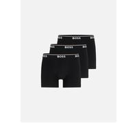 Men's BOSS Orange Power Three Pack Mens Stretch Cotton Boxer Briefs With Logos NOS - Black