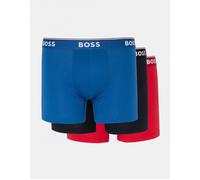 BOSS Mens Pack Boxer Briefs Black/Red/Blue962 L