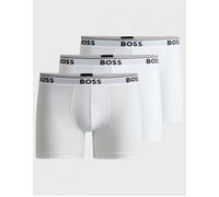 Men's BOSS Orange Power Three Pack Mens Stretch Cotton Boxer Briefs With Logos NOS - White