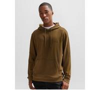 BOSS Cotton-terry hoodie with logo patch - Style Wetalk, 50509314 Brown XXL