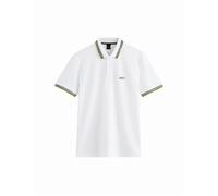 BOSS Paddy Piqué Polo Shirt Open White/Yellow - S