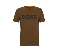 Men's Boss Thinking 1 Rubber Print Logo T-Shirt in Green