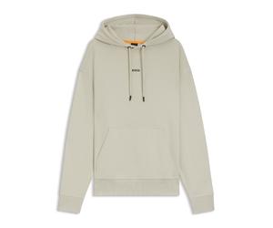 Men's Boss WeSmallHood Contrast Logo Hoodie in Beige