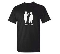 Mens Bottom Eye Poke Tshirt - Black - Rik Mayall British TV Series (XX-Large)