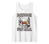 Mens Bourbon Is My Spirit Animal Kentucky Whiskey Funny Drinking Tank Top
