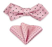 Mens Bow Tie Pocket Square Set, Boy & Men Bowtie with Handkerchief For Formal Tuxedo & Wedding Party & Homecoming M-S-SB2