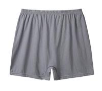 Men's Boxer Briefs, 100% Cotton Underwear Shorts Middle Elderly Men Loose Boxer Briefs Old Seniors Panties Underpants