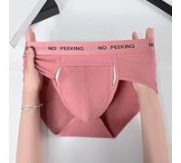 Men's Boxer Briefs, 3-Pack, Breathable Polyester-Spandex Blend, No-Strip Opening Pouch Design, Soft Stretch Fit, for Men(XXL Pink)