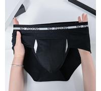 Men's Boxer Briefs, 3-Pack, Breathable Polyester-Spandex Blend, No-Strip Opening Pouch Design, Soft Stretch Fit, for Men(L Black)