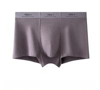 Men's Boxer Briefs, 3-Pack Viscose Underwear with Breathable Pouch Design, Soft Stretch Fit for Daily Wear and Active Lifestyle(L C)