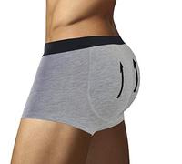 Men's Boxer Padded Underwear - Boxer underpants with back filling to increase the volume and size of glutes - Men’s Padded Buttocks - Men's Shapewear - Men's Butt-Enhancing Padded Trunk (M)
