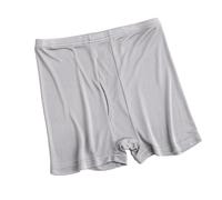 Men's Boxer Shorts Briefs 100% Mulberry Silk Underwear Loose Soft Panties Mid Waist Thin Seamless Daily Underpants