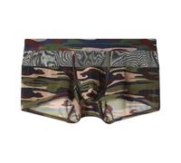 Men's Boxer Shorts Camouflage Shorts Cotton Breathable Shorts Summer Lightweight Shorts Man Beach Large Size Loose High Elasticity, Army Green, S