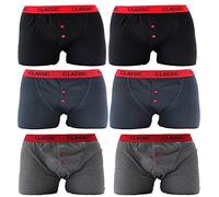 Mens Boxer Shorts Underwear Small to Extra Large Sizes (Pack of 6)(Medium)