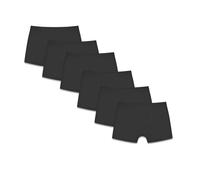 Mens Boxers 6 Pack Elasticated Waistband Multipack Underwear’s Premium Combed Cotton Contoured Pouch Breathable Stretch Mens Boxers (UK, Alpha, L, Regular, Regular, No Fly - Black)