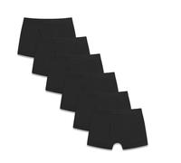 Mens Boxers 6 Pack Elasticated Waistband Multipack Underwear’s Premium Combed Cotton Contoured Pouch Breathable Stretch Mens Boxers (UK, Alpha, L, Regular, Regular, Open Fly - Black)