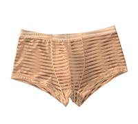 Mens Boxers Bamboo Fibre Nude Mens Underwear Sexy Boxer Shorts Men Y Fronts Boxers Shorts Bulge Pouch Shorts & Trunks With Elastic Waistband Anti Chafing Underpants