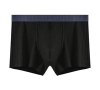 Mens Boxers Cotton, Fashionable Flat Corner Drawstring Underwear Shorts Breathable Solid Color Four Cornered Pants for Men Youth Comfort