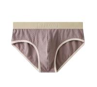 Mens Boxers Large-Boxer Shorts Men Loose Fit-Men's Solid Color Mid Waist U Size Triangle Briefs for Everyday Comfort and Support from Men’s Underwear (Coffee- XXXL)