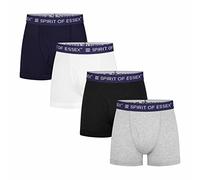 Mens Boxers Shorts Mens Underwear Multipack: Breathable Cotton Stretch Boxer with fly Hipsters, Activewear & Nightwear Set (4-Pack) - Premium, Comfortable Boxer Shorts for Men