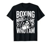 Mens Boxing Made Me Who Gloves Value Graphic T-Shirt
