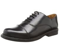 Mens/Boys Capped Oxford Cadet Shoe - Black - size UK Mens Size 6