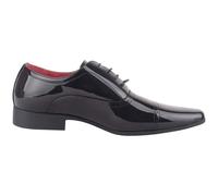 Mens Boys Faux Leather Patent Formal Smart Wedding Work Lace Up Shoes ABSOLUTE FOOTWEAR Black 11