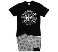 Mens/Boys Official The Mandalorian Black/Grey Pyjama Set/Pyjamas Size Medium