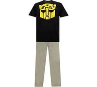 Mens/Boys Official Transformers Black/Grey Pyjama Set/Pyjamas Size Medium