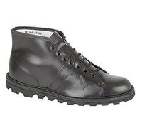 Mens Boys Original Monkey Boots Leather BLACK SIZE 6