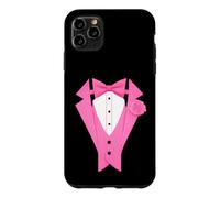 Mens Boys pink Novelty Tuxedo Costume Funny Suit Print Case for iPhone 11 Pro Max