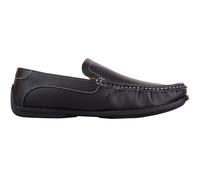 Mens Boys Slip On Formal Casual Faux Leather Loafer Moccasin Shoes ABSOLUTE FOOTWEAR Black 7