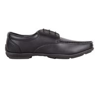 Mens Boys Slip On Lace Up Faux Leather Formal School Wedding Shoes ABSOLUTE FOOTWEAR Black 7