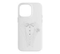 Mens Boys White Novelty Tuxedo Costume Funny Suit Print Case for iPhone 14 Pro Max