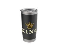 Men's Boys World King Graphic Design Tee Shirts, I'm A King Stainless Steel Insulated Tumbler