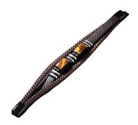 Mens Bracelet Leather PU Leather Punk Style Gemstone Wristband | Gothic Wrap Bracelet Wrist Band for Men Women Couple Home Office Travel Dating Party Birthday Halloween