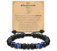 Men's Bracelet Tiger eye Stone, Suitable for Birthday, Father's Day, Christmas, Valentine's Day Beaded Bracelet Gift, Bring Good Luck