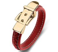 Men's Bracelets for Men, Charm Bracelet Charm X Shape Wrap Bracelet Bracelet Stainless Steel with Magnetic Clasp