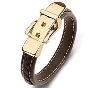 Men's Bracelets for Men, Charm Bracelet Charm X Shape Wrap Bracelet Bracelet Stainless Steel with Magnetic Clasp