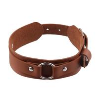 Mens Bracelets Leather,Men Women Punk Adjustable Wide Leather Wristband Cuff Wrap Bracelet Bangle Vintage Rock Biker Cuff Bangle for Him Or Her Accessory Light Brown